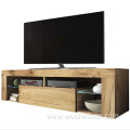 Gabinete de soporte de TV LED de madera UV de alto brillo